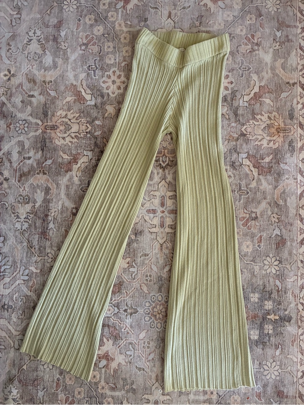 By Together Ribbed Knit Pants - Light Sage